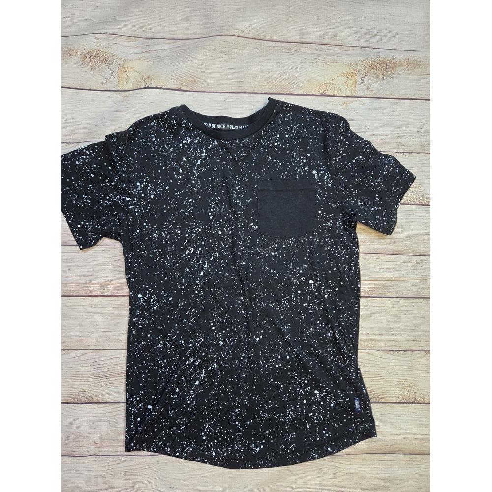 Univibe Boy's T-shirt ‎ Size Large Black Pocket Tee Unisex